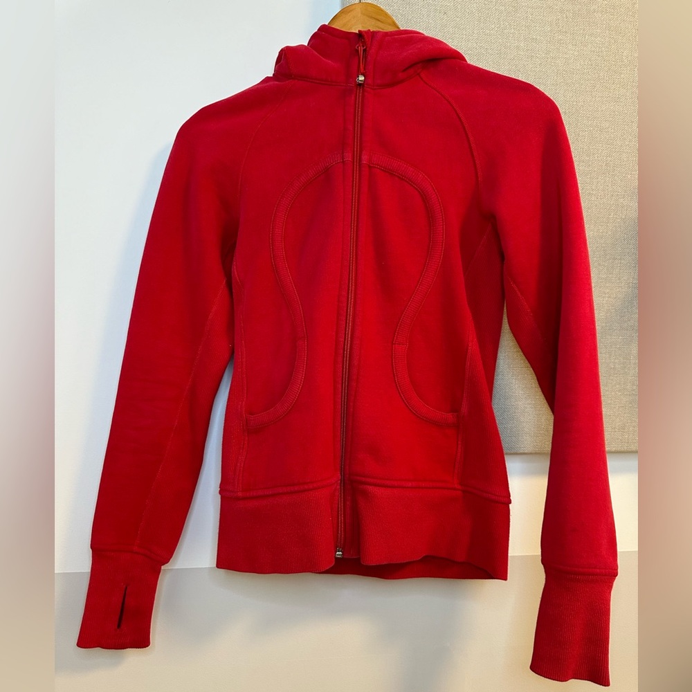 Lululemon Red Scuba Hoodie